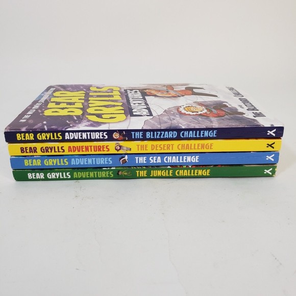 Lot of 4 Bear Grylls Adventures Paperback Children's Blizzard Desert Sea Jungle - Picture 4 of 12